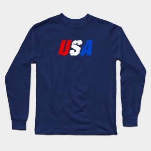 Red White And Blue Long Sleeve T-Shirt